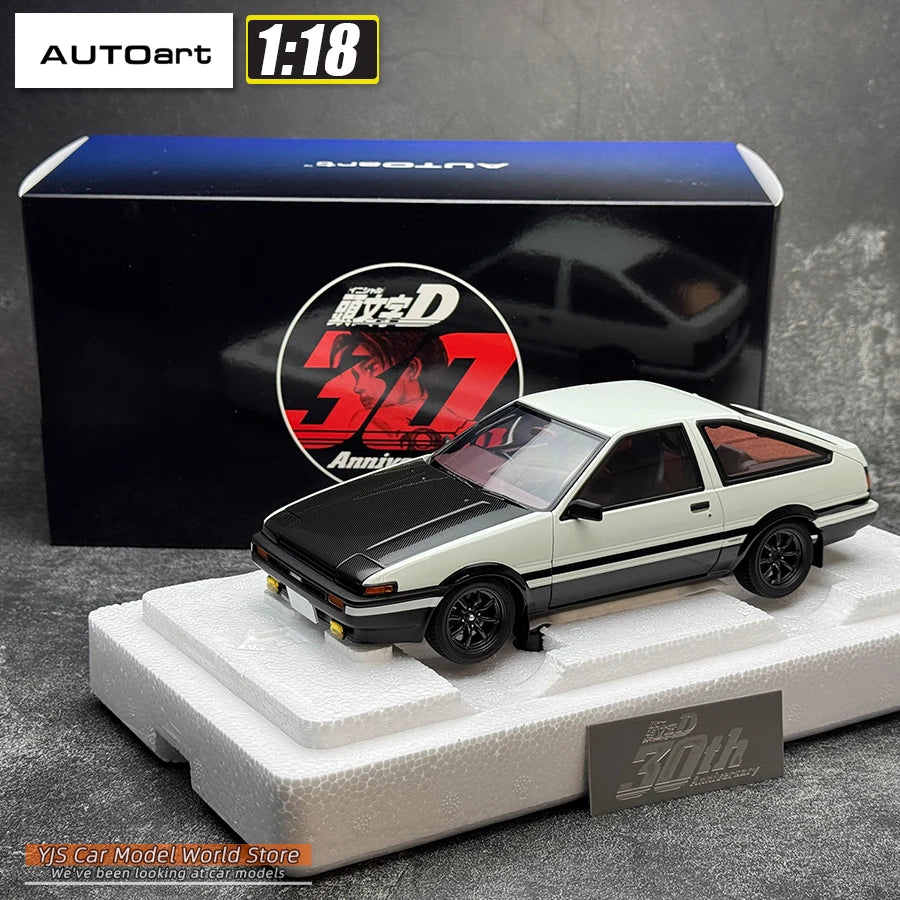 AUTOART 1:18 TOYOTA SPRINTER TRUENO AE86 30th ANNIVERSARY car model Static alloy car model collection gift