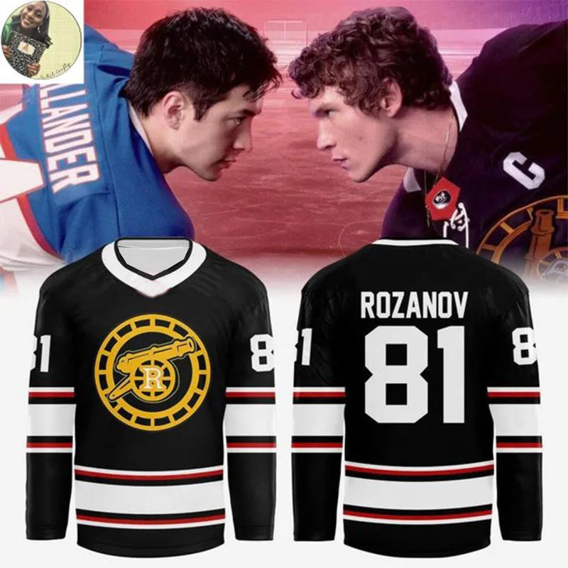 2026 New Heated Rivalry Hockey Jersey Sportwear Women Men Fashion Long Sleeves T-shirt Oversize V-neck Tshirt Men's Clothing