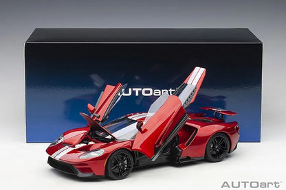 AUTOART 1:18 scale Ford GT ABS material Full Open car model Static Display Holiday gift collection Sports car model