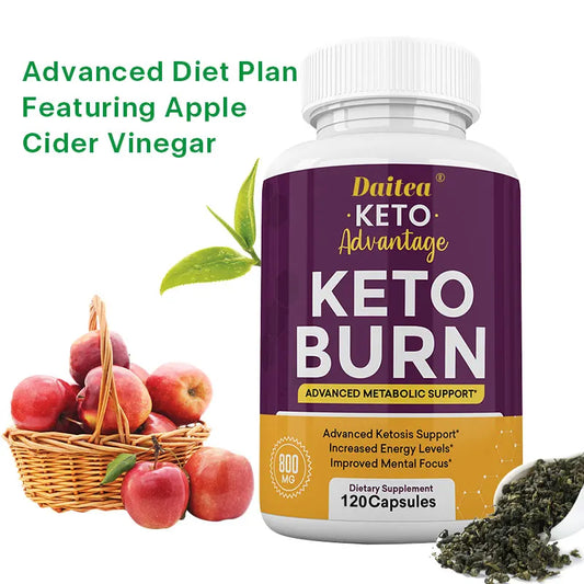 Keto Burn Capsules Advanced Ketogenic Supplement for Energy Levels, Metabolism & Mental Focus, Weight Management, 120 Capsules