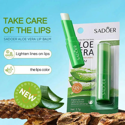 Refreshing Moisturizing Repair Lip Balm Aloe Vera Vitamin Essence Double Protection Hydrating Lip Balm Beauty Skin Care