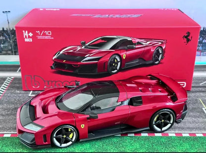 Bburago 1:18 Ferrari F80 Hardcover Full Open Model  Simulation Alloy Miniature Die-Casting Model Custom Gifts