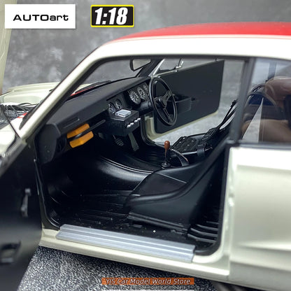 AUTOART Diecast car model 1/18 Nissan skyline GT-R 6#（RACING) 1971 Static display car models