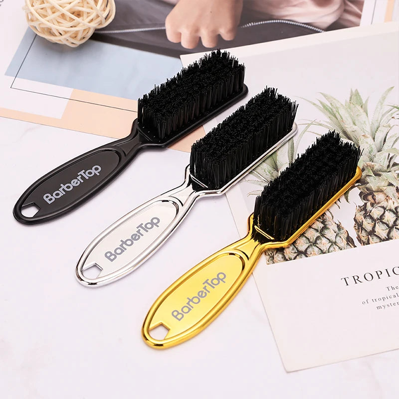 Soft Hair Cleaning Brush Barber Plastic Handle Retro Neck Duster for Salon Hairdressing Styling Tool to Remove Comb Breaks