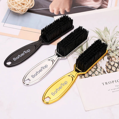 Soft Hair Cleaning Brush Barber Plastic Handle Retro Neck Duster for Salon Hairdressing Styling Tool to Remove Comb Breaks