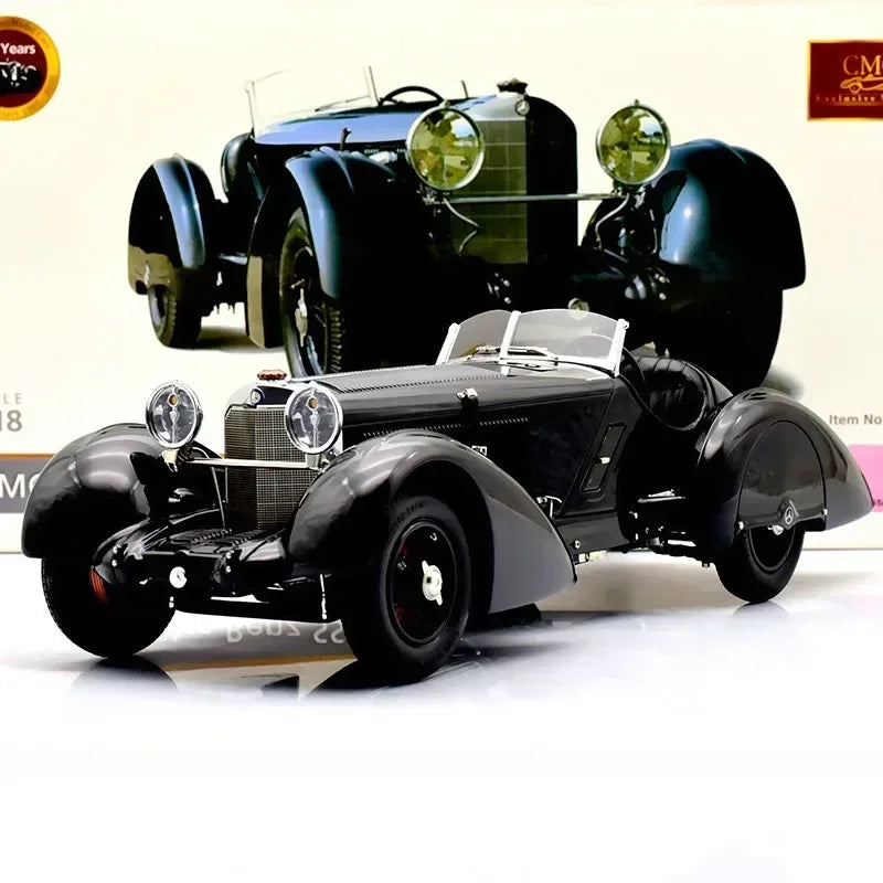 CMC 1:18 SSK The Black Prince 1934 25th Anniversary Simulation Limited Edition All Open Alloy Metal Static Car Model Toy Gift