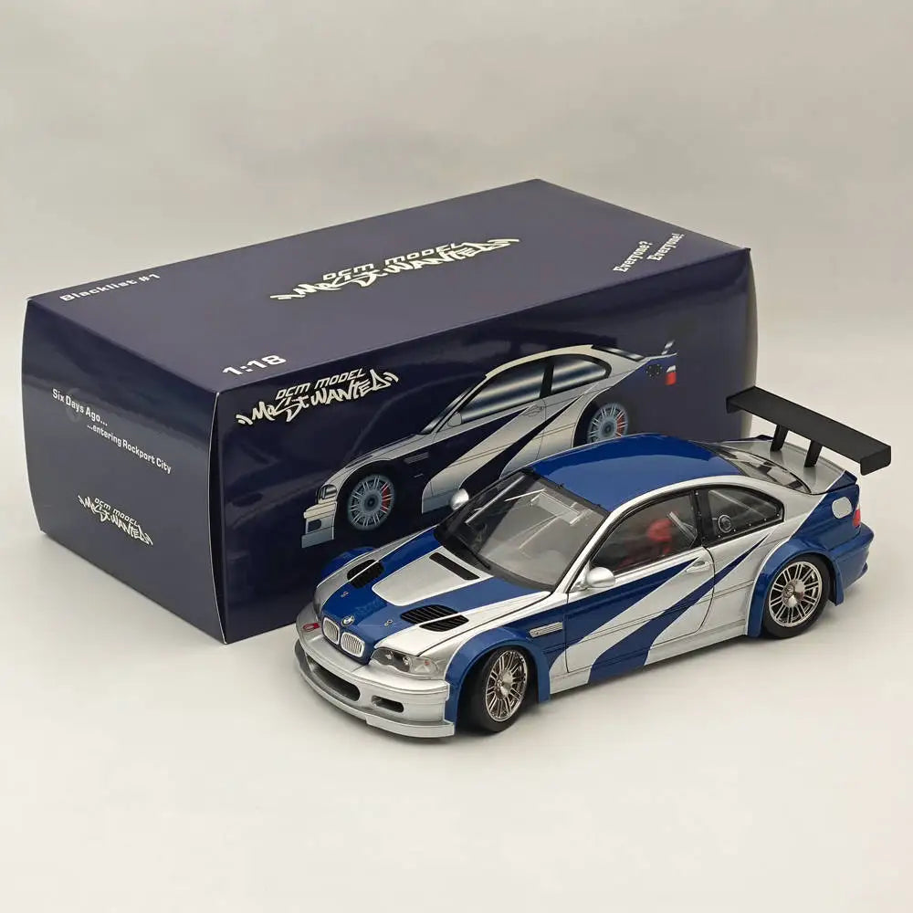 Bmw M3 Gtr E46, Dcm 1:18 Need For Speed Alloy Car Bmw Limited Collection Diecast Ornaments Custom Decoration Gift
