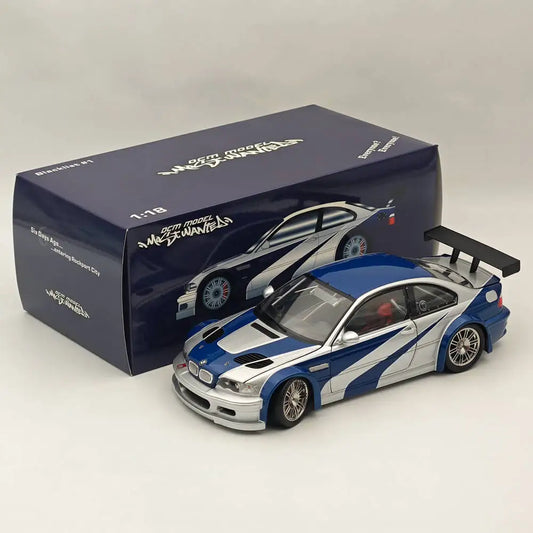 DCM 1/18 BMW M3 E46 GTR NFS Edition, Racing Edition, & Regular Car Model