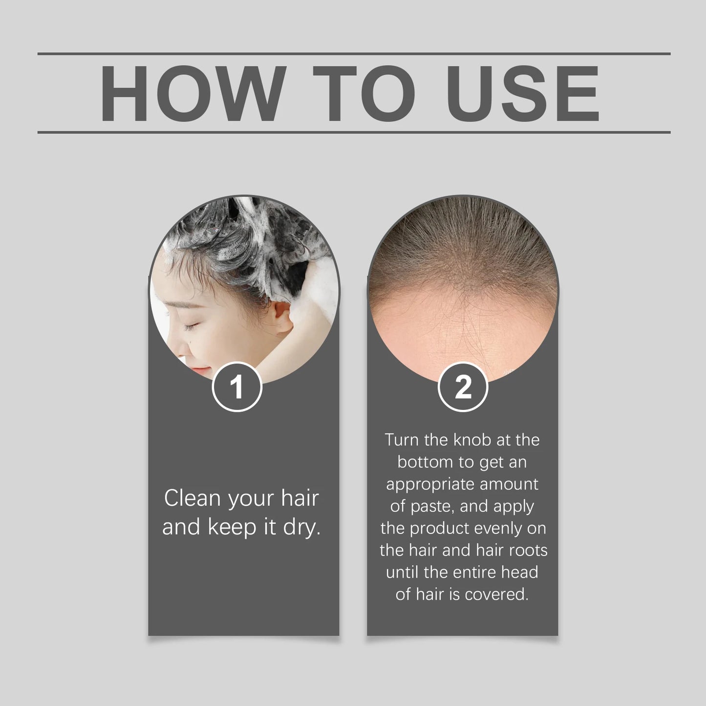 Waterproof Hair Dye Stick Quick Cover Gray White Hair Root Repair Black Brown Natural Hair Coloring Stick Easy Hairline Styling