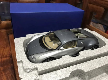 Autoart 1:18 Veyron 16.4 Silver Gray Simulation Limited Edition All Open Alloy Metal Static Car Model Toy Gift