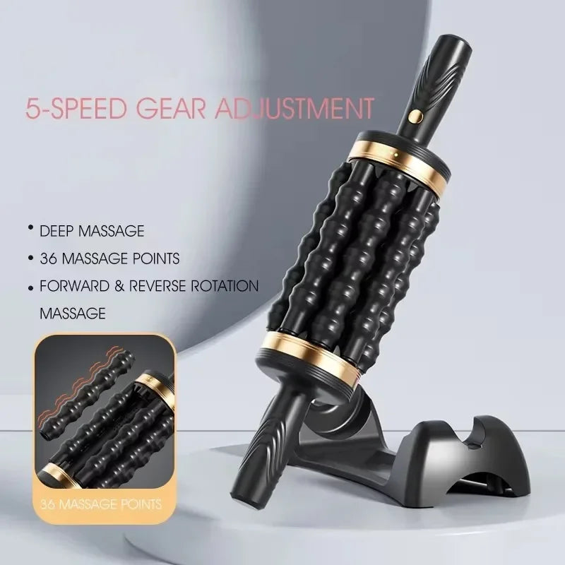 Hand Held Massager Relax Stress Massager for Muscle Rolling Percussive Massager Powered Muscle Roller Massager Whole Body Relax