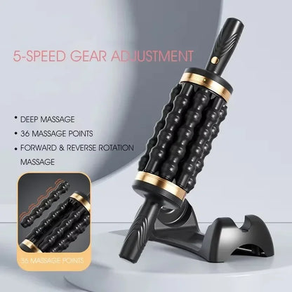 Hand Held Massager Relax Stress Massager for Muscle Rolling Percussive Massager Powered Muscle Roller Massager Whole Body Relax