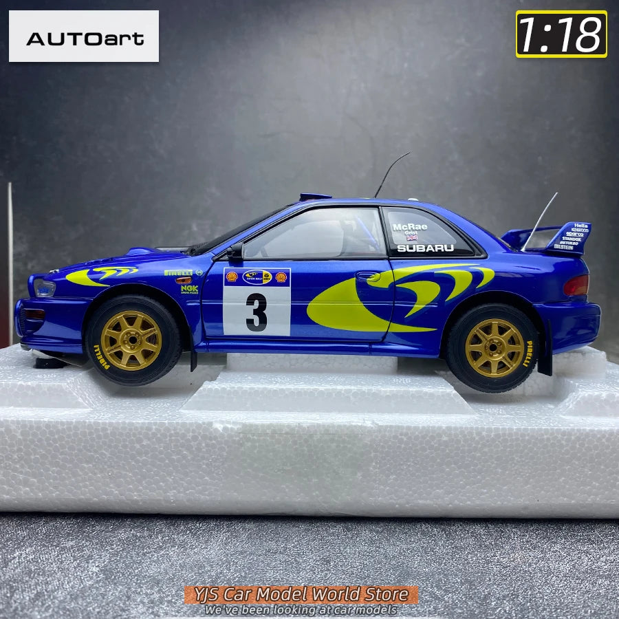 AUTOART Die-cast car model 1/18 Subaru Impreza WRC Rally of Monte Carlo  Static display car models