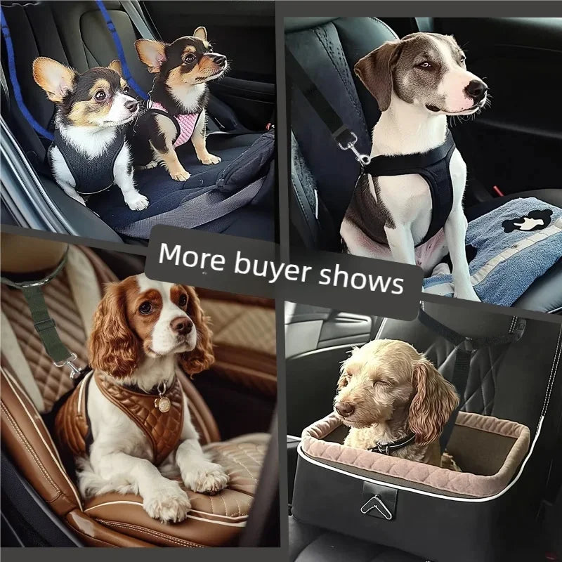 Adjustable Anti-Escape Pet Car Seat Belt Dog Cat Headrest Safety Restraint Rope Portable Travel Safety Leash For pets