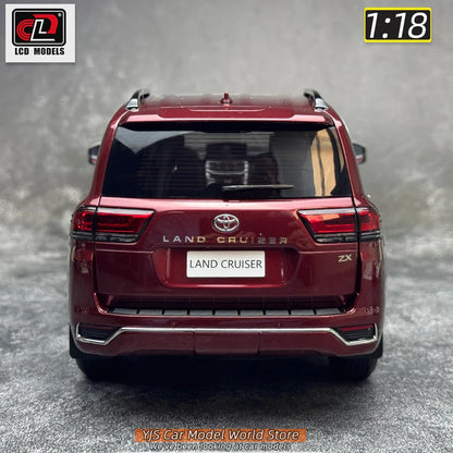 LCD Diecast model 1/18 scale Land Cruiser LC300 ZX SUV Metal car model Static display collection holiday gifts