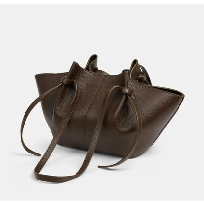 New leather shoulder bag, large capacity commuter women's bag, high-quality handbag, fashionable casual tote bag