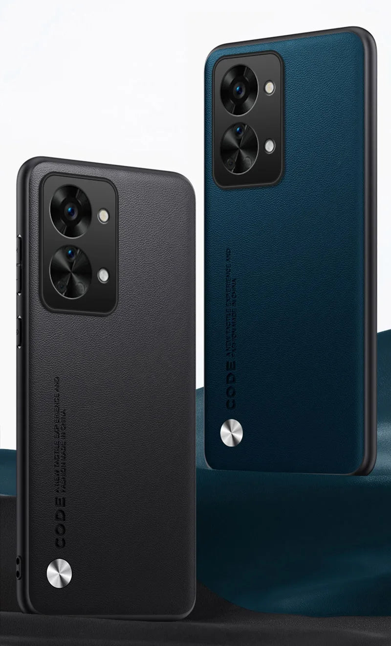 Luxury PU Leather Case For OnePlus Nord 2T Back Cover Matte Silicone Full Protection Phone Case For One Plus Nord 2T 5G Nord2T