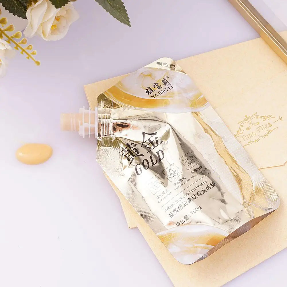 100g Moisturizing Retinol Gold Mask Oil Control Remove Pores Snake Venom Brighten Facial Mask Firming Face Skin Care