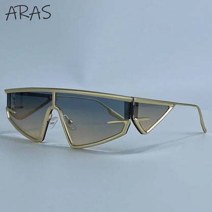 Y2K Punk Shield Irregular Sunglasses Women Luxury Brand Steampunk Cycling UV400 Goggle Eyewear Trendy WindProof Sun Glasses 2026