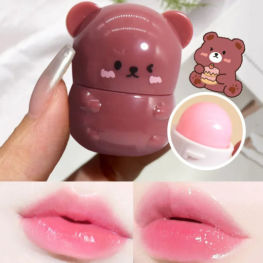 Moisturizing Lip Balm Natural Lips Makeup Color Change Lipstick Nourishing Repair Dry Lips Cute Little Bear Lip Balm Lip Care