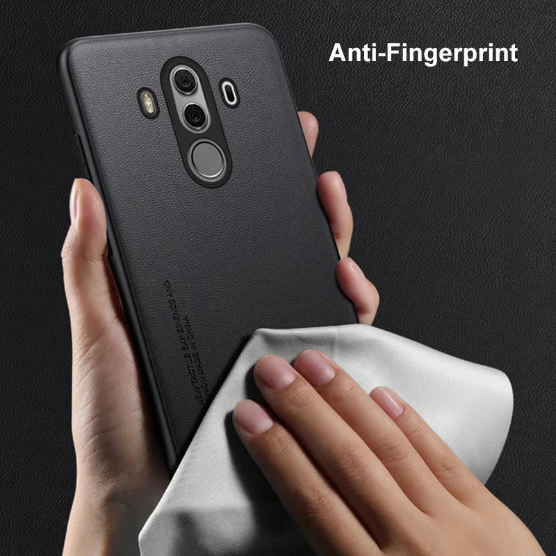 Luxury PU Leather Case For Huawei Mate 10 Pro 10Pro Back Cover Silicone Full Protection Phone Case For Huawei Mate 9 Mate9