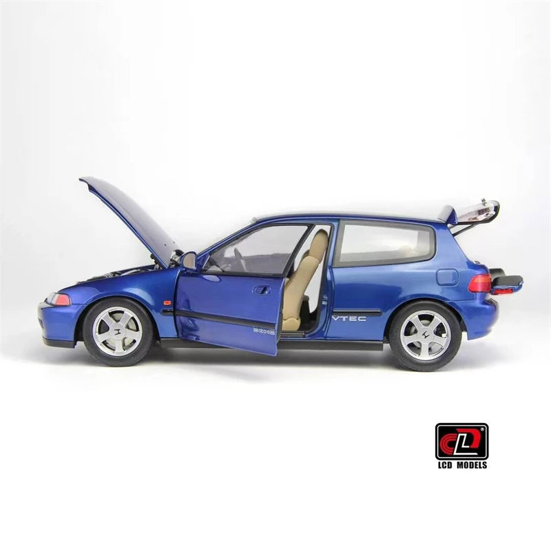 LCD 1/18 Car Model Honda Civic Mk5 EG6 Car Model Simulation Model Diecast Model Collect Ornaments Boy Custom Birthday Toy Gift