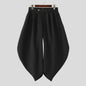 Men Pants Solid Color Button Pleated Casual Wide Leg Trousers Men Streetwear INCERUN Baggy 2026 Fashion Male Long Pants S-5XL
