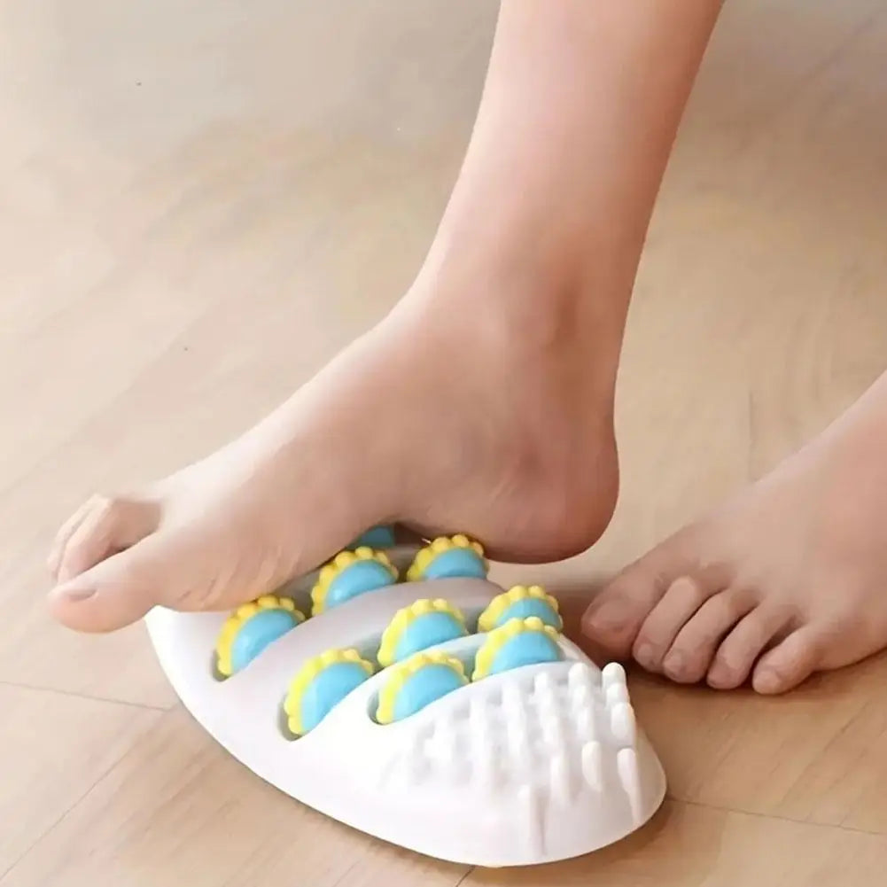 Hypoallergenic Foot Massage Mat with Acupressure Kneading Design, Non-Powered Plastic Reflexology Tool for Stress Re