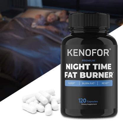 Night Time Fat Burning Capsule - Supports Immune System Health, Appetite Suppression, Healthy Weight Management, 30,60,120 Capsules
