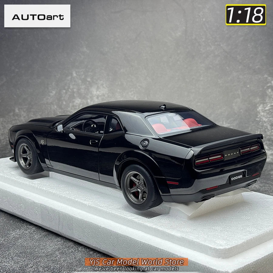 AUTOart 1/18 Dodge Challenger SRT 2023 Hellcat Widebody 2018 Car model Static model sports car birthday gift