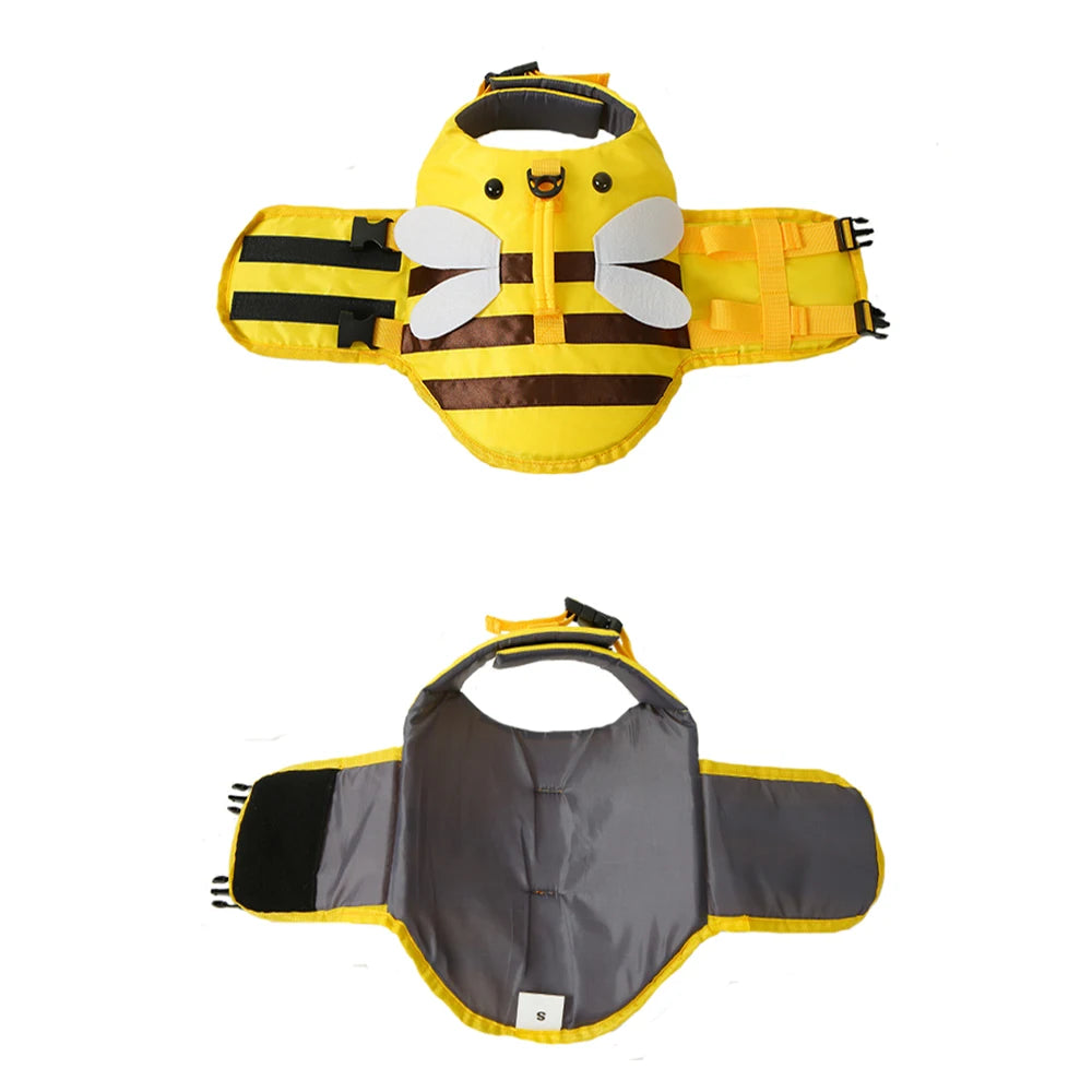 Dog Life Jacket for Swimming Boating Pet Safety Floatation Vest Life Preserver with Rescue Handle For Cats Small Medium Dogs