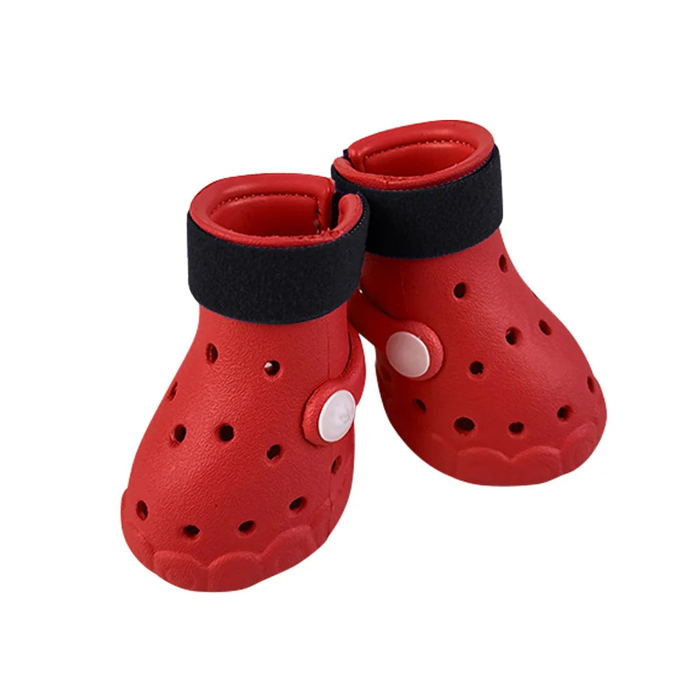 Summer Breathable Dog Sandals Soft Sole Outdoor Clogs All Season Pet Booties Small & Medium Dogs