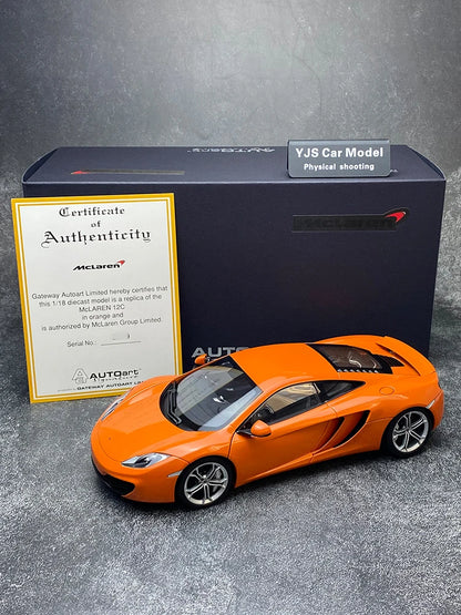 AUTOART Diecast car model 1/18McLaren MP4-12C Static display car models  Collect festival gifts