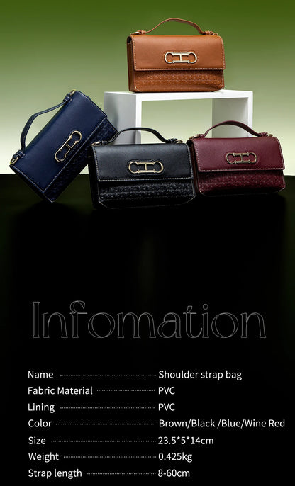 New Trend Classic Stylish Women's Bags Luxury Brands Monogram Prints Leather Small, Sophisticated and Elegant Tote Bags
