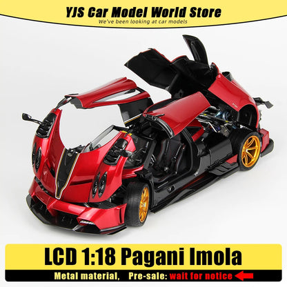 LCD CLD Diecast model 1/18 scale Pagani Imola Metal static decoration Holiday gift collection