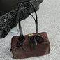 Women's Cow Genuine Leather Tote Bag suede commuting Cowhide Handbags Large Capacity Designer Luxury velvet Bags