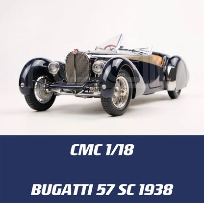 CMC 1:18 57SC 1938 Convertible Simulation Limited Edition All Open Alloy Metal Static Car Model Toy Gift