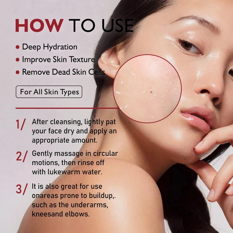 KOEC Exfoliant Black & White Rice Ampoule Facial Serum Peel Shot Exfoliating Cleans Blackhead Pore Brightening Remove Dead Skin
