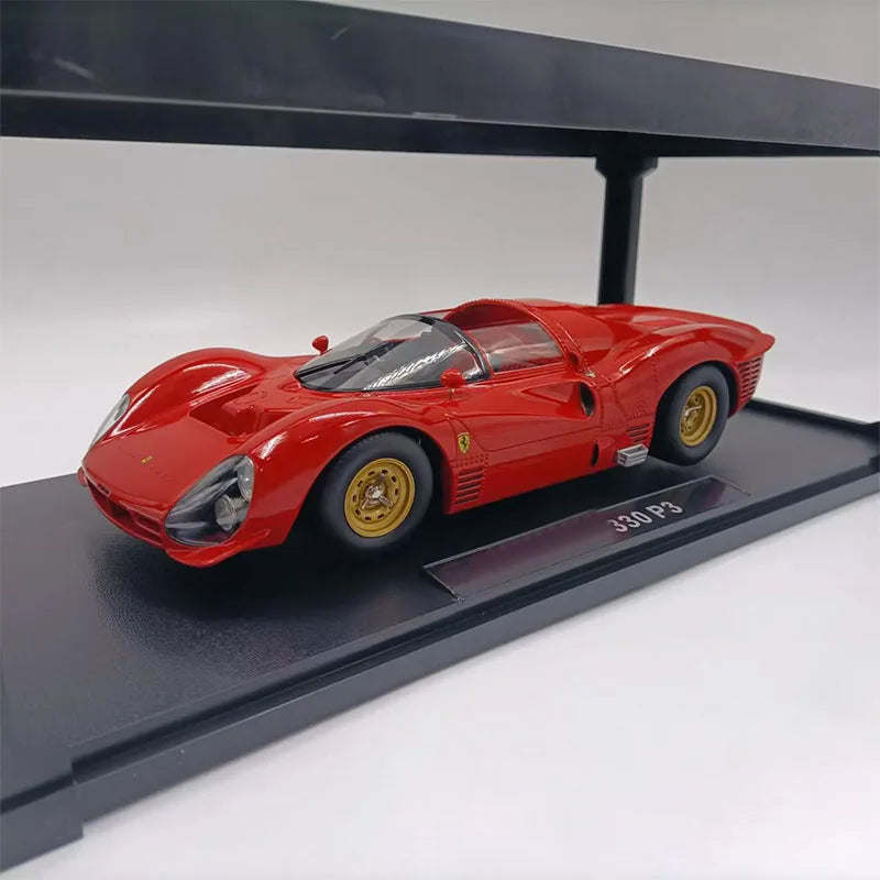 F 330 P3 4.0L V12 Scale1:18 Two-door Coupe Simulation Alloy Car Model Display Collectible Toy Gift Souvenir Decration