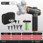 Professional Five-head Fascia Gun Massage For Shoulder and Neck Muscle Relaxation Full Body Waist Back Silent Massage Gun