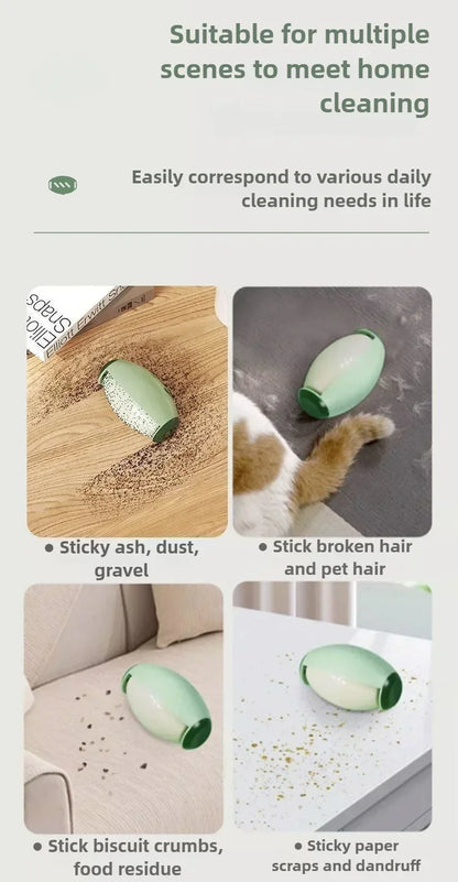 Portable Reusable Lint Roller Ball Washable Gel for Clothes and Pet Hair Removal Needed Compact Design with Ventilation Holes