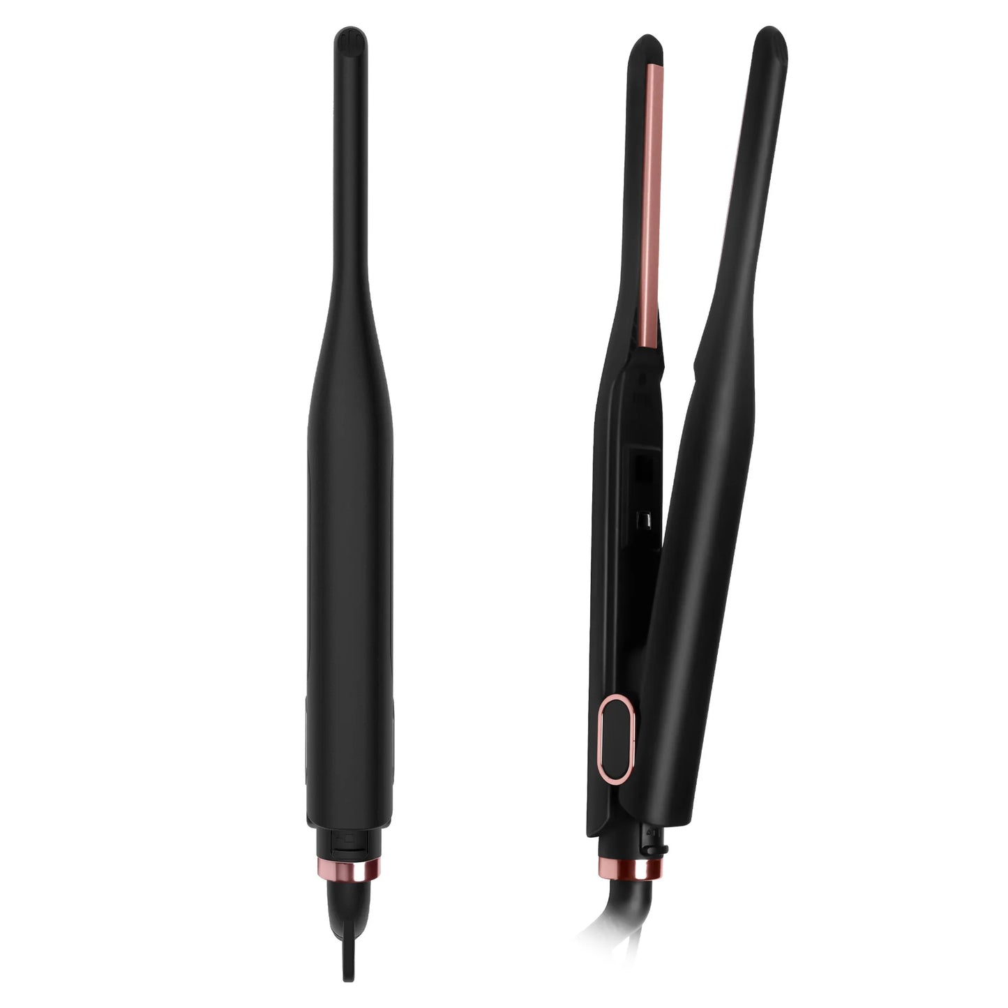 Small Flat Iron for Short Hair, Temperature Adjustable Pencil Flat Iron Fast Heat Up Beard Straightening Iron