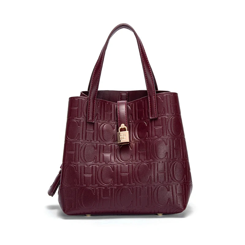 CH Classic Simple Solid Color Women's New Large Capacity Handbag Letter Element Women's Handbag