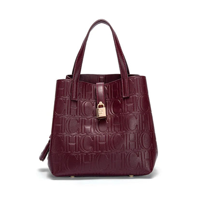 CH Classic Simple Solid Color Women's New Large Capacity Handbag Letter Element Women's Handbag