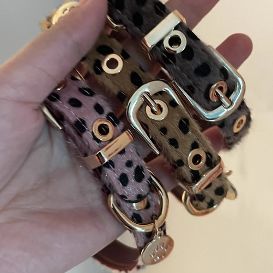 Y2K 2026 Sweet Cool Punk Puppy Footprint Necklace Leopard Pattern Pendant Horse Hair Choker Collar Leather Neck Belt Party Jewelry