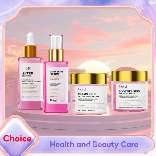 Hair Removal Shaving Cream for Sensitive Skin Gentle Painless Depilatory Scrub Exfoliating Moisturizing Soothing After Shave Oil