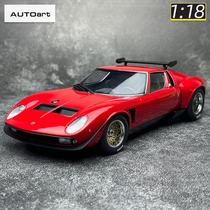 AUTOart 1:18 SCALE  Lamborghini MIURA SVR "JOTA" Car model Static ornament Collect Holiday gift