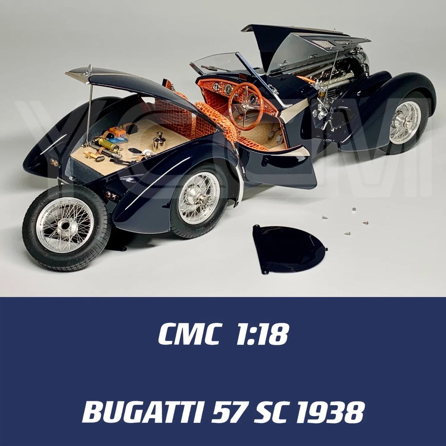 CMC 1:18 57SC 1938 Convertible Simulation Limited Edition All Open Alloy Metal Static Car Model Toy Gift