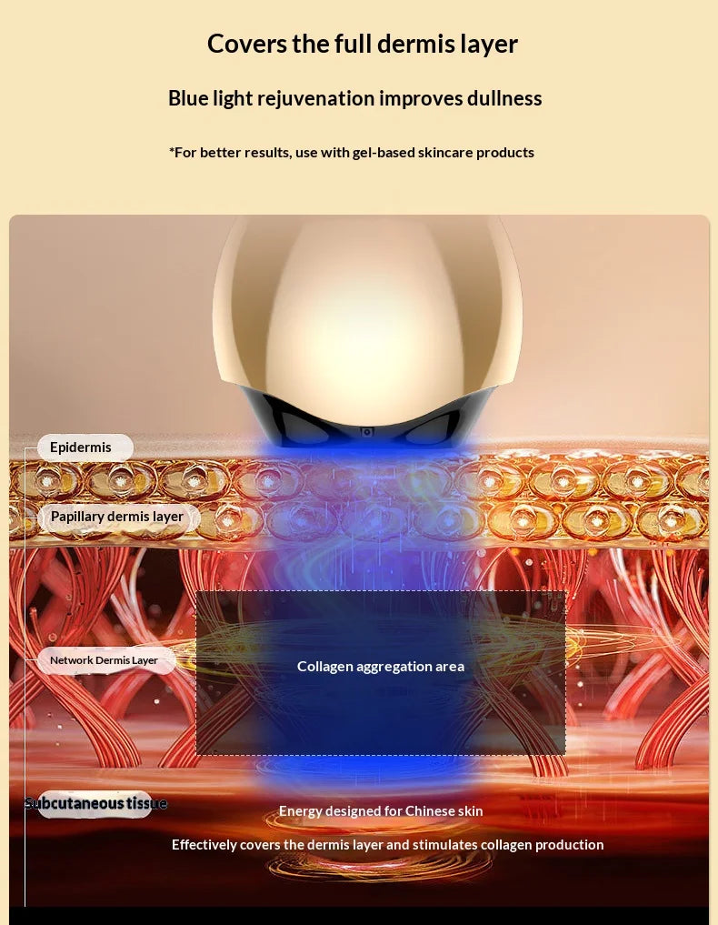 RF Facial Beauty Device EMS Anti-Aging Wrinkle Remover 2 Colors LED Skin Care Mini Radio Frequency Face Massager