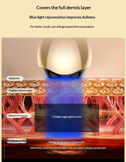 RF Facial Beauty Device EMS Anti-Aging Wrinkle Remover 2 Colors LED Skin Care Mini Radio Frequency Face Massager